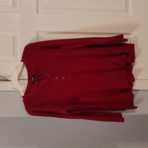 Red long sleeve shirt